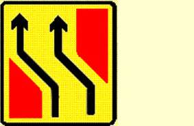 What should you do when going through a contraflow system on a motorway?