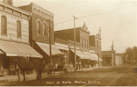 POSTCARDS FROM THE PAST: MORTON, ILLINOIS - Main Street