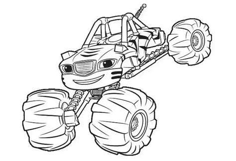 Printable Blaze And The Monster Machines Coloring Pages PDF - Coloringfolder.com | Monster truck ...