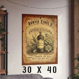 Baldur's Gate 3 Poster Auntie Ethel Potions BG3 Matte Baldurs Gate 3 Print Video Game Gift Funny ...