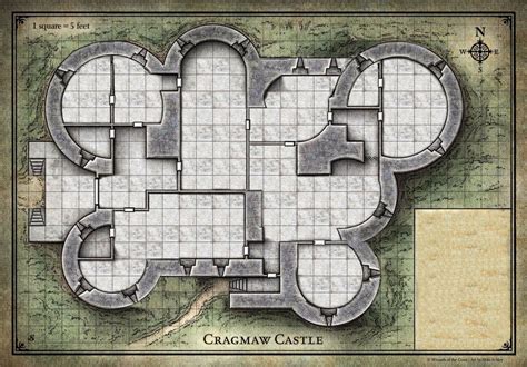 Printable Castle Ravenloft Map