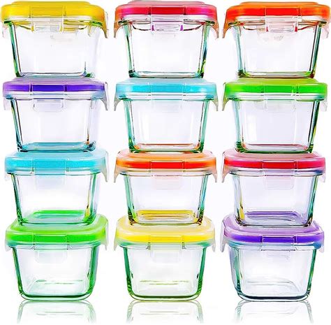 Amazon.com: small glass containers with lids