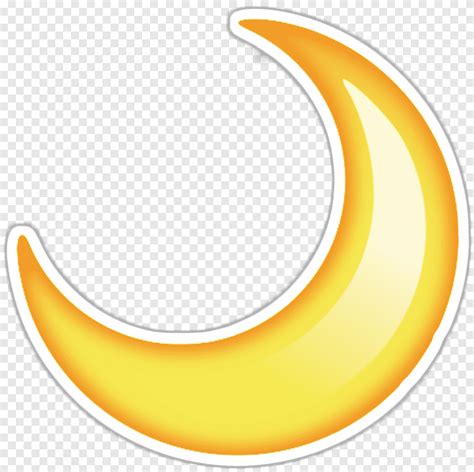 Free download | Emoji Sticker Crescent Moon, Emoji, orange, emoticon png | PNGEgg