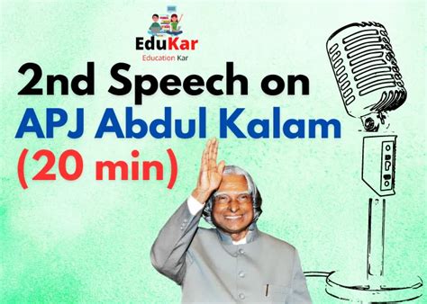 5 Best Speech on APJ Abdul Kalam [Short & Long] - Edukar India