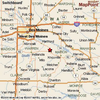 Pleasantville, Iowa Area Map & More