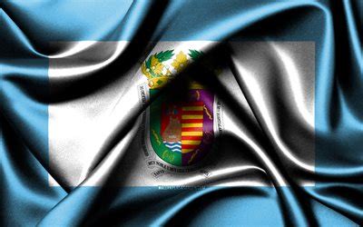 Download Malaga flag, 4K, spanish provinces, fabric flags, Day of Malaga, flag of Malaga, wavy ...