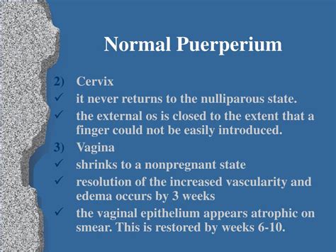 PPT - Normal and Abnormal Puerperium PowerPoint Presentation, free ...