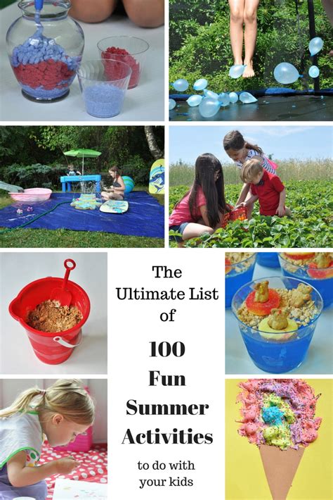 The Ultimate List of 100 Fun Summer Activities To Do With Your Kids