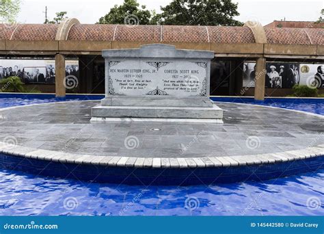 Grave Site of Martin Luther King, Jr. and Coretta Scott King Editorial Image - Image of atlanata ...