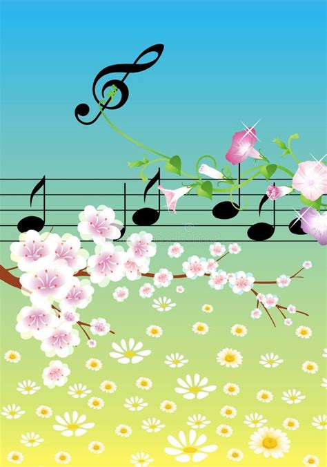 Music in Spring stock vector. Illustration of design, background - 2671579