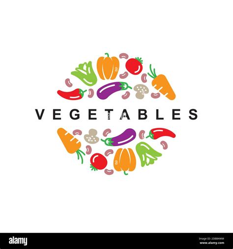 Fruit and vegetables sign Stock Vector Images - Alamy