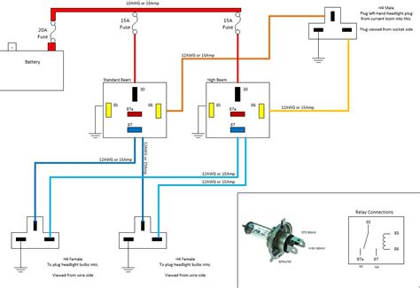 Relay Headlight Diagram