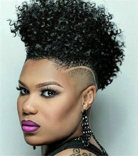 36 Lovely Curly Mohawk Female Should Choose - New Natural Hairstyles