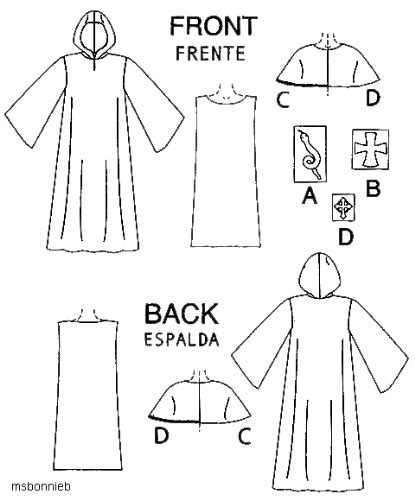 monk robe sewing pattern - MckenzySuyog