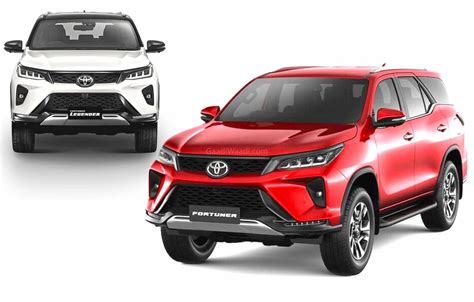 2021 Toyota Fortuner Legender vs Standard Fortuner Facelift - Comparison