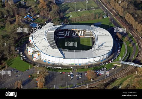 aerial view of Hull City FC KC Stadium football ground, UK Stock Photo - Alamy