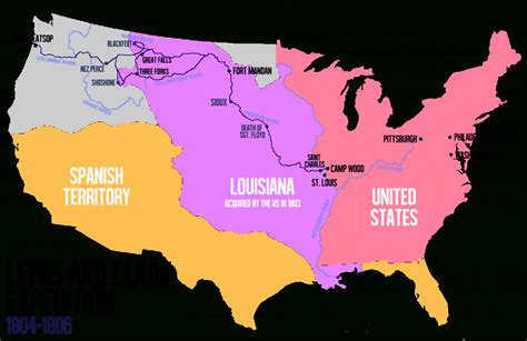 Lewis And Clark Expedition - Wikipedia for Lewis And Clark Printable Map | Printable Maps