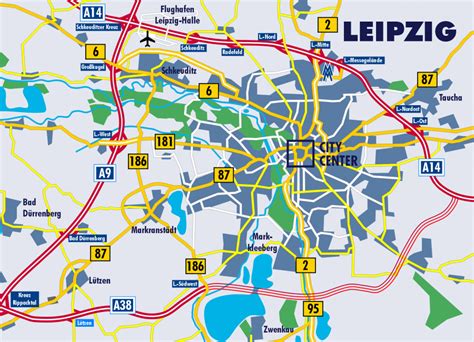 Map Of Leipzig Germany