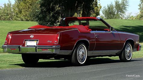 1985 Cadillac Eldorado Biarritz Convertable Red/Red 30K miles