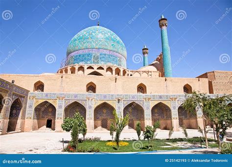 Beautiful Jame Abbasi Mosque (Imam Mosque) Stock Image - Image of ...