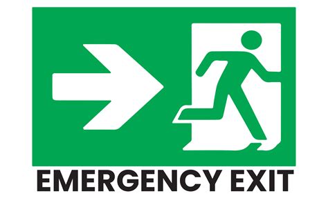 emergency exit sign on transparent background 19787031 PNG