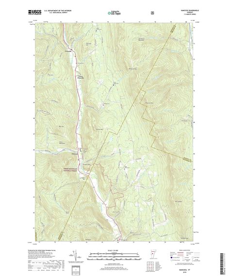 MyTopo Hancock, Vermont USGS Quad Topo Map