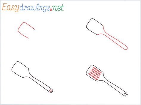 How To Draw A Spatula Step By Step at Drawing Tutorials