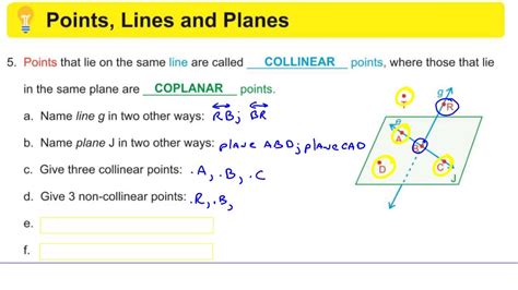 Points, Lines, and Planes - Geometry Video Lesson - YouTube