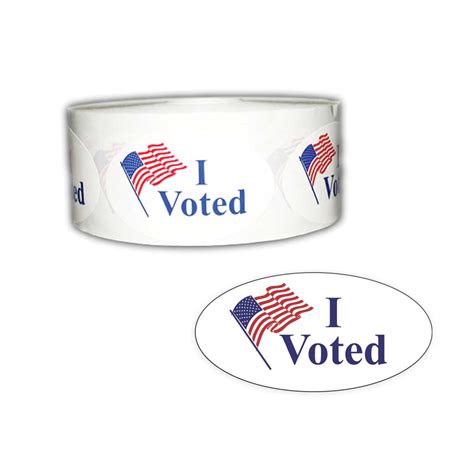 I Voted Roll of 500 Stickers - The Blue Deal LLC