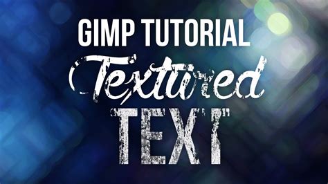 Gimp Text Fonts