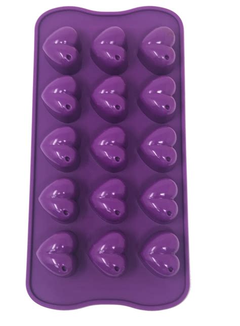 Silicone Heart Shape Chocolate , Candy Mold -25 Pcs | Accurate Rubber ...