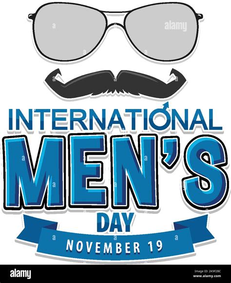 International Mens Day Poster Design illustration Stock Vector Image ...