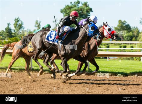 Canada,Ontario,Fort Erie, Fort Erie Race Track, horse race Stock Photo ...