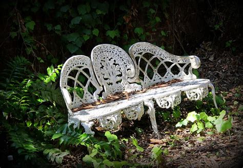 Have a seat: An iron garden bench, Charleston, SC | Spencer Means | Flickr