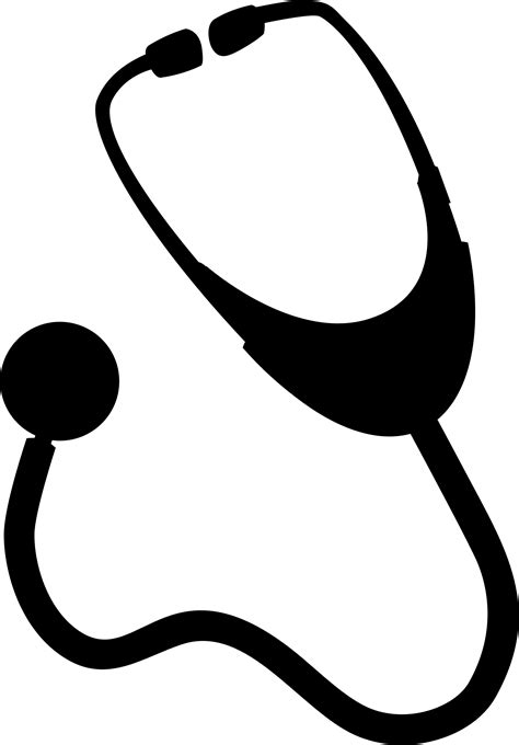 Stethoscope Silhouette at GetDrawings | Free download