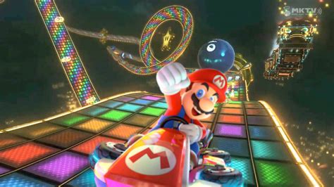 Rainbow Road Mario Kart 8 Deluxe by SpongebobNintendo20 on DeviantArt