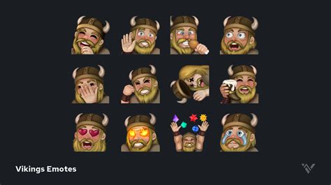 Viking Emotes and Sub Badges