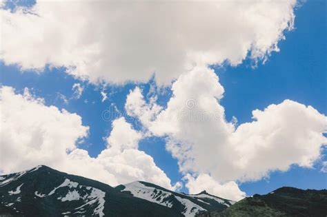 Snow Capped Mountain Peaks in Gilgit Baltistan Highlands Stock Image ...