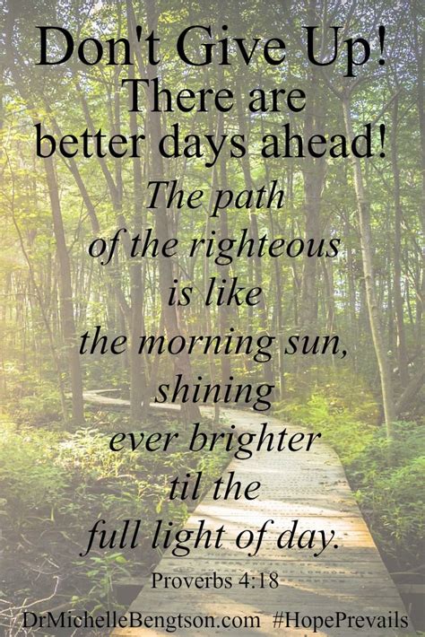 Don't give up! There are brighter days ahead. Hope Prevails. Christian ...