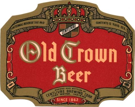 Item #19996 1948 Old Crown Beer Label CS16-12