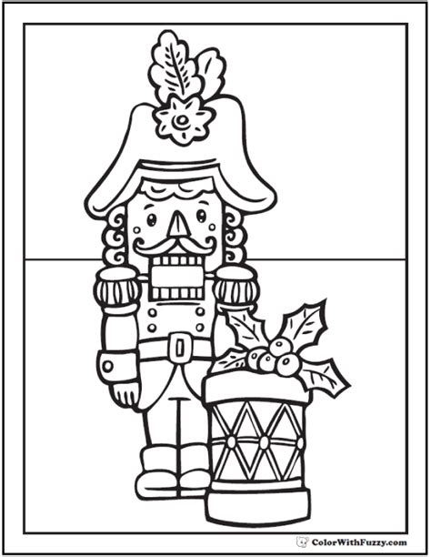 Nutcracker Coloring Sheet: Drum Captain