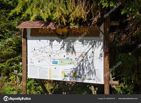 Sibiu Romania October 2022 Adventure Arka Park Paltinis Map Entrance ...