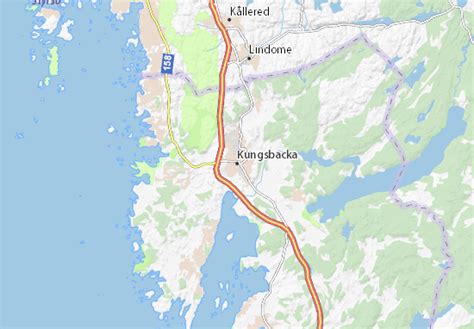 Map of Kungsbacka - Michelin Kungsbacka map - ViaMichelin