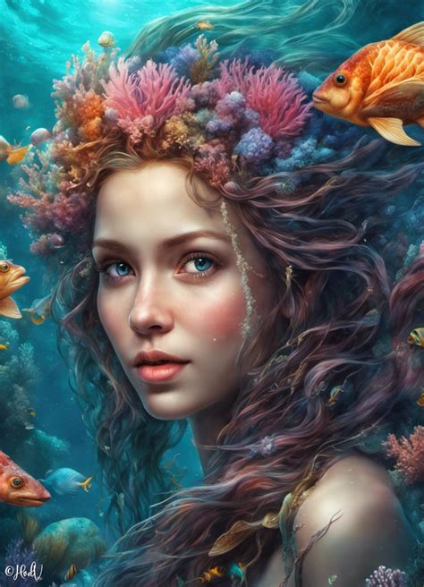 Beautiful Mermaid Close up Portrait by Heidje72 on DeviantArt