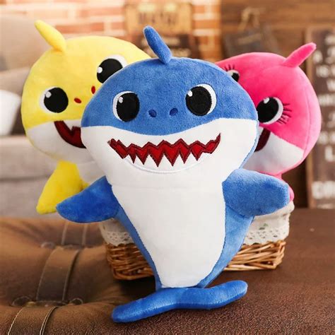 3in1 Baby Shark 7 inches Stuffed Toys Soft Animal Plush For Kids ...