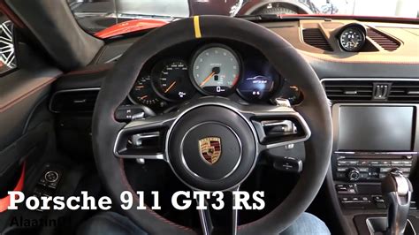 Porsche 911 GT3 RS 2017 - interior Review - YouTube