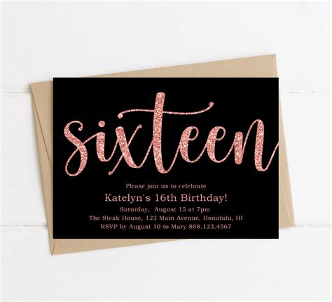 This item is unavailable - Etsy | Printable birthday invitations, 16th birthday invitations ...