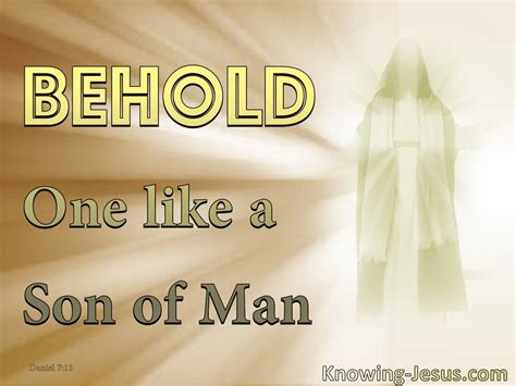 Daniel 7:13 One Like A Son Of Man (gold)