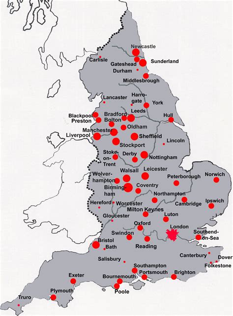 Cities in England