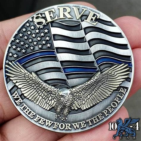 Protect and Serve Law Enforcement Challenge Coin